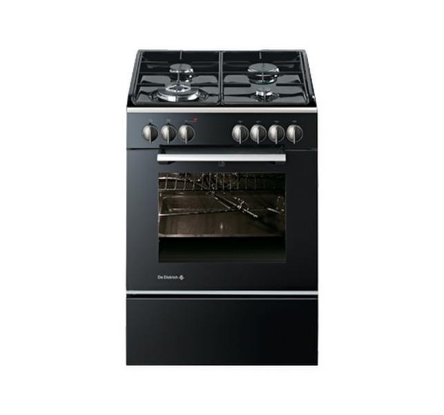 De Dietrich DCG1030B Freistehend Gas hob Schwarz Küchenherd