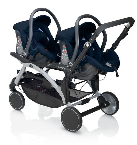 Cam Twin Pulsar Tandem stroller 2seat(s) Black,Blue,Grey,Stainless steel