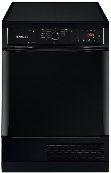 Brandt BWD181TB freestanding Front-load 8kg B Black tumble dryer