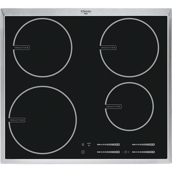 Electrolux KTI6400XE built-in Electric Black,Stainless steel hob