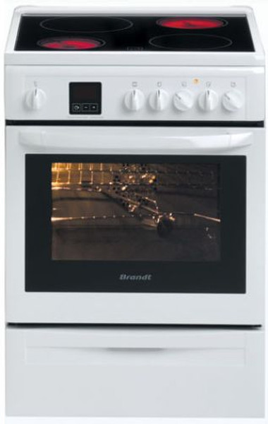 Brandt KVC960W Freestanding Induction hob A White cooker