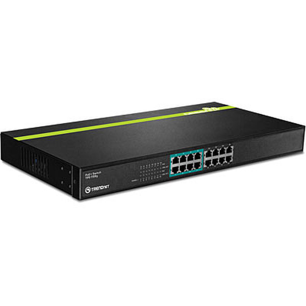 Trendnet TPE-T88G Energie Über Ethernet (PoE) Unterstützung Schwarz Netzwerk-Switch