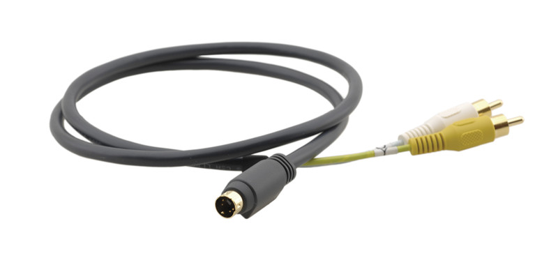 Kramer Electronics S−Video - 2x RCA 0.2m S-Video (4-pin) 2 x RCA Black video cable adapter