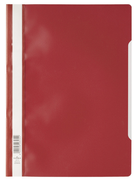 Durable 2573-03 Polypropylene (PP) Red,Transparent folder