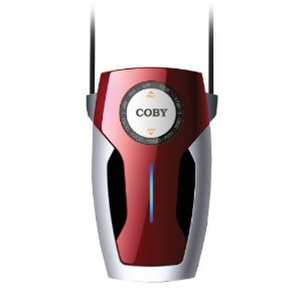 Coby CX73 Портативный Аналоговый Красный, Cеребряный радиоприемник