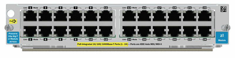 HP ProCurve Switch 5400zl 24p 10/100/1000 PoE Module Netzwerkkarte