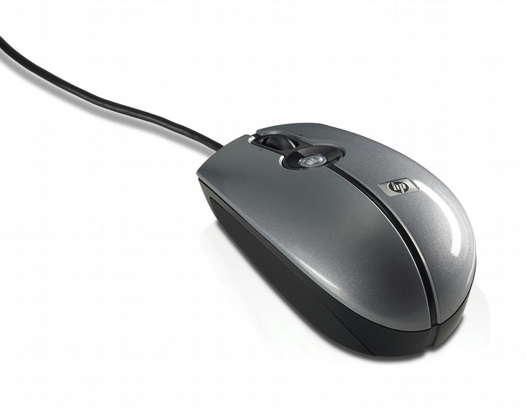 HP EW208AA USB Оптический Для обеих рук Черный, Серый компьютерная мышь