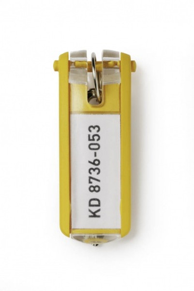 Durable Key Clip Yellow 6pc(s) key tag