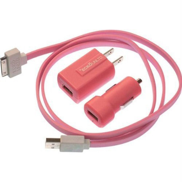 Mizco EKU-PK1-PK Авто, Для помещений Розовый зарядное для мобильных устройств