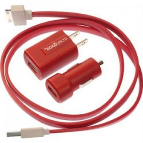 Mizco EKU-PK2-RD Auto,Indoor Red mobile device charger