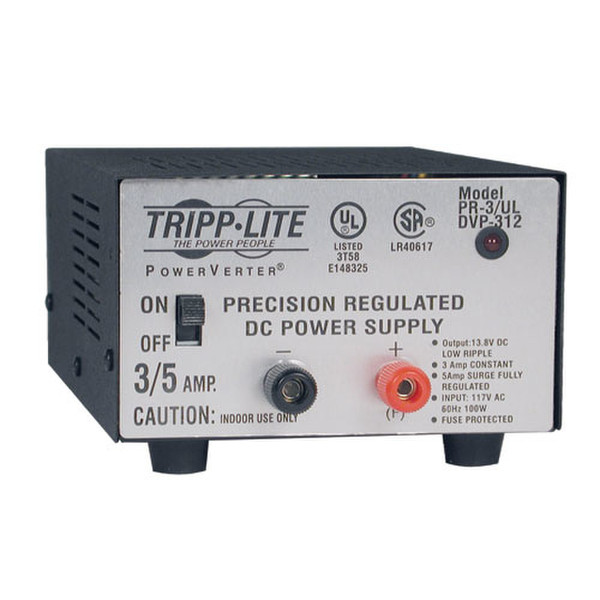 Tripp Lite PR3UL Для помещений Черный, Серый адаптер питания / инвертор
