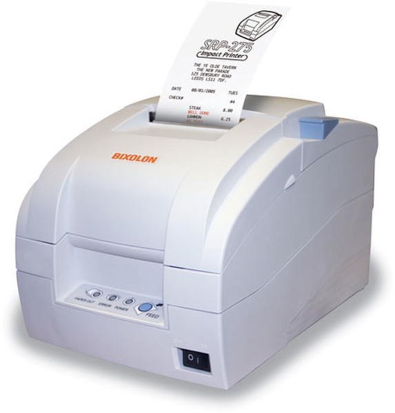 Bixolon SRP-275IIAP Матричный POS printer 80 x 144dpi Белый POS-/мобильный принтер