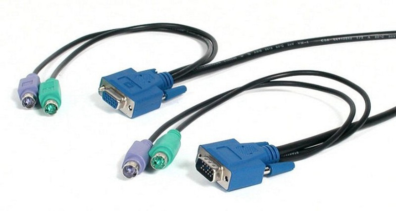 Newstar PS23N1THIN2 0.6м Черный кабель клавиатуры / видео / мыши