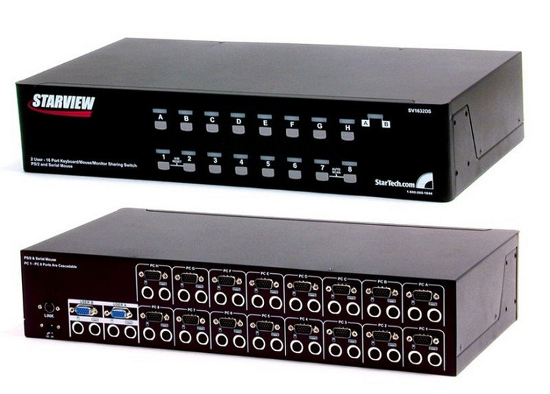 Newstar SV1632DS Черный KVM переключатель