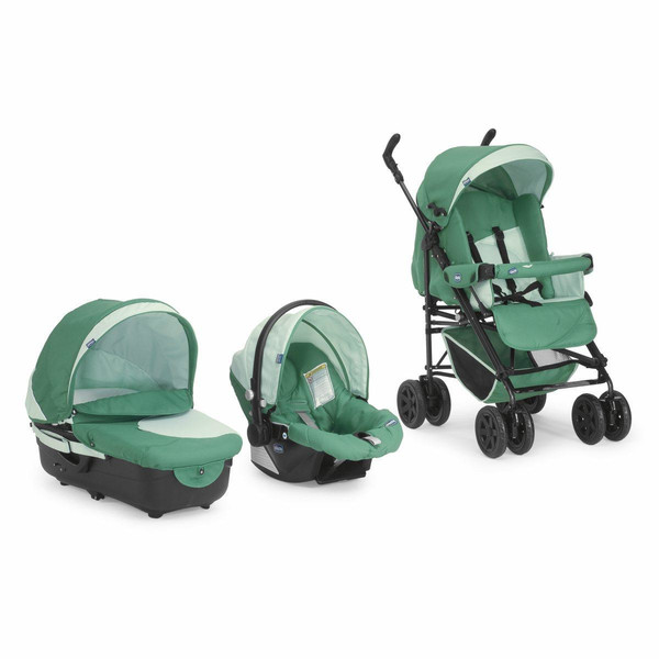 Chicco Trio Enjoy Fun Travel system pram 1место(а) Черный, Зеленый