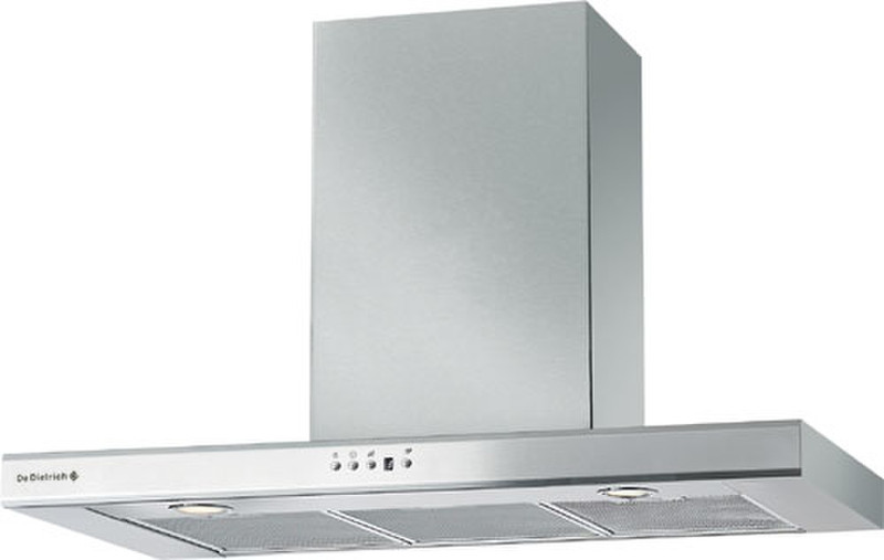 De Dietrich DHD1109X Wall-mounted 850m³/h Silver cooker hood