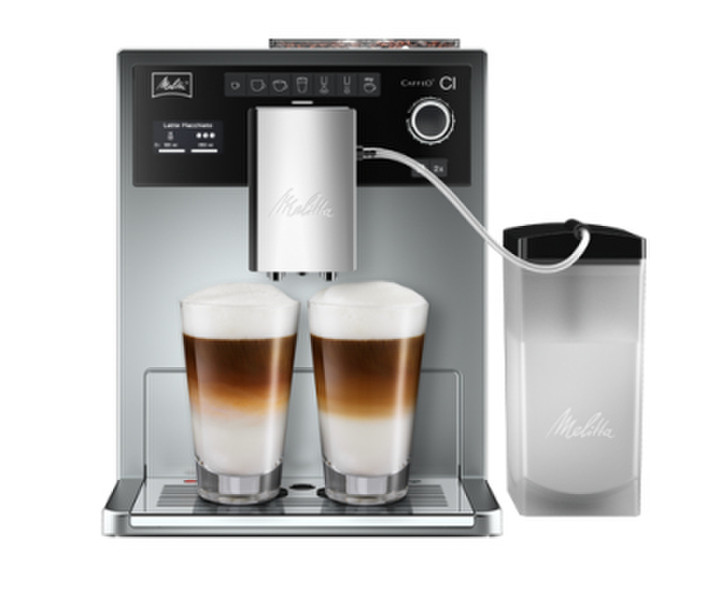 Melitta E 970-101 Espressomaschine 1.8l Silber Kaffeemaschine