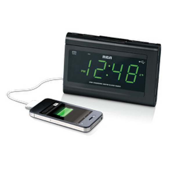Audiovox RC142 Digital table clock Прямоугольный Черный настольные часы