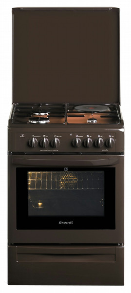 Brandt KMP1015T Freestanding Combi hob A Brown cooker