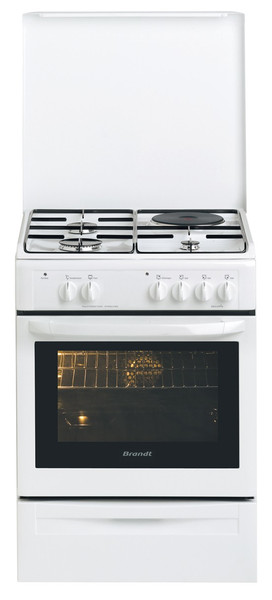 Brandt KMP1010W Freestanding Combi hob A White cooker