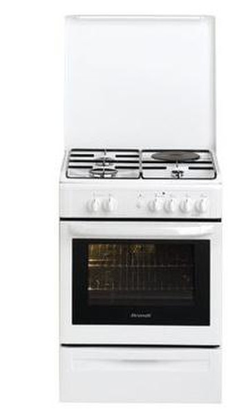 Brandt KMC909W Freestanding Combi hob B White cooker