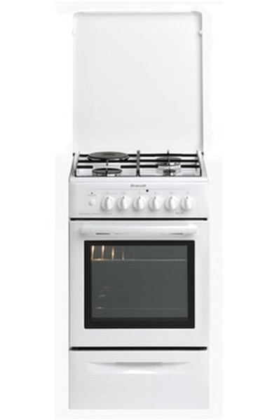 Brandt KM1050W Freestanding Combi hob White cooker