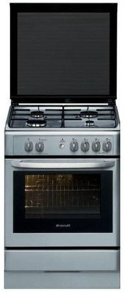 Brandt KGC1005X Freestanding Gas hob Stainless steel cooker