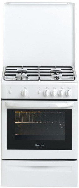Brandt KGE1000W Freestanding Gas hob White cooker