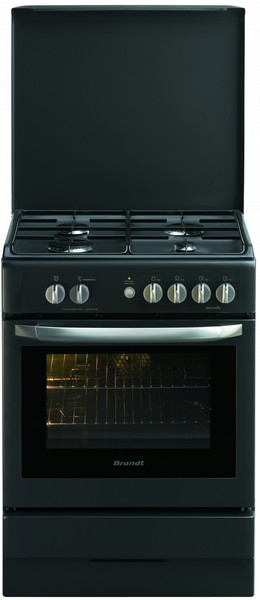 Brandt KGC1005E Freestanding Gas hob Black cooker