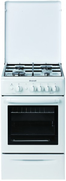Brandt KG951W Freestanding Gas hob White cooker