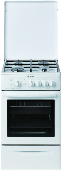 Brandt KG951W Отдельностоящий Gas hob Белый кухонная плита