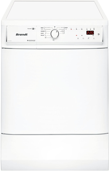 Brandt BWD180TL freestanding Front-load C White tumble dryer