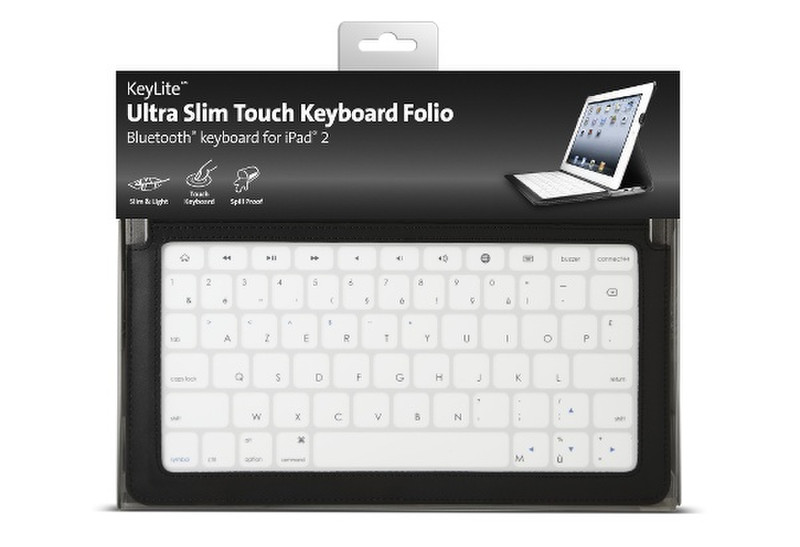 Kensington KeyLite Ultra Slim Touch Folio, ESP Bluetooth Испанский