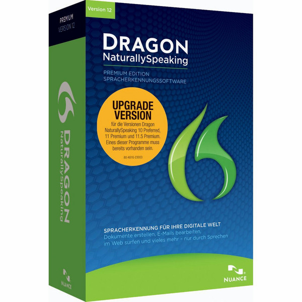 Nuance Dragon NaturallySpeaking 12 Premium UPG