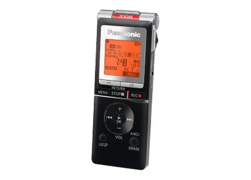 Panasonic RR-XS450E Internal memory & flash card Черный, Cеребряный диктофон
