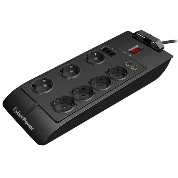 CyberPower SB0701AD 7AC outlet(s) 250V 1.8m Black surge protector