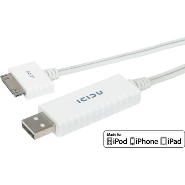 ICIDU iPad Flowing Light Cable 1m USB A Apple 30-p