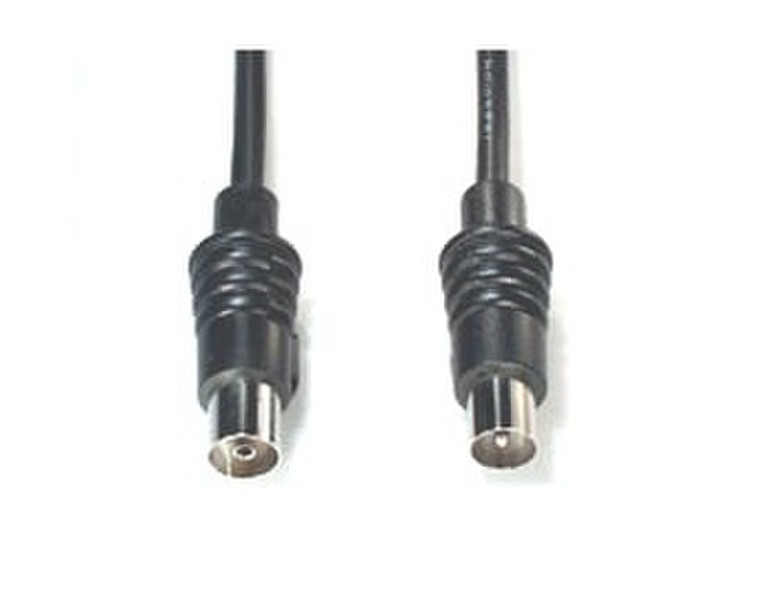 e+p HFS 1 1.5m Coax Coax Black coaxial cable