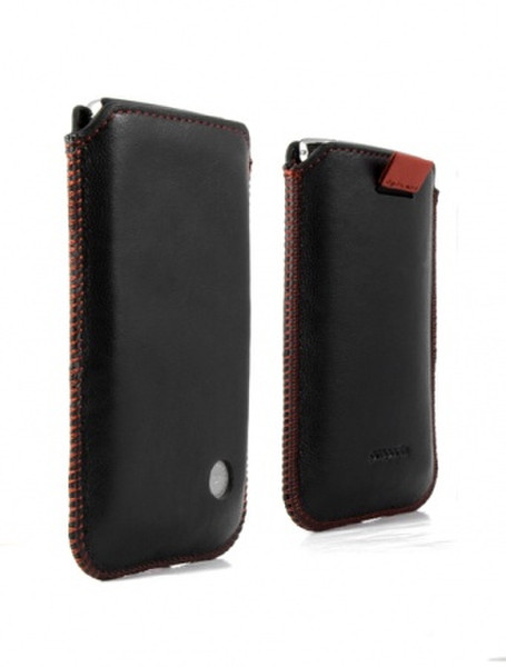 Proporta 02305 pouch Aluminium,Leather Black peripheral device case