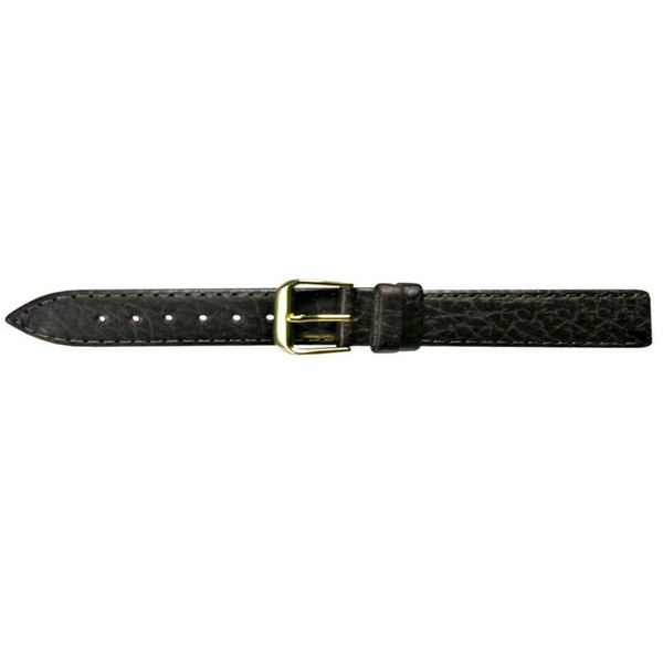 Apollo 11.104 Watch strap Leather Black