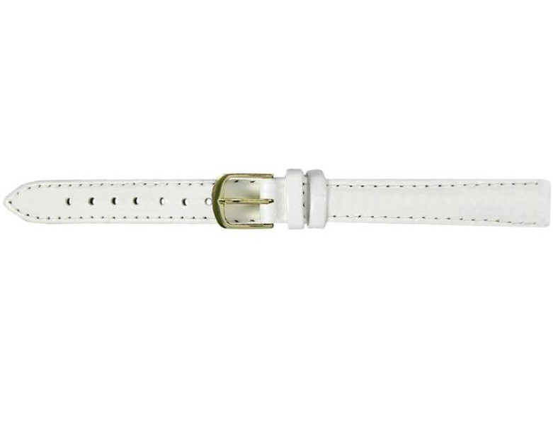 Apollo 11.109 Watch strap Leather White