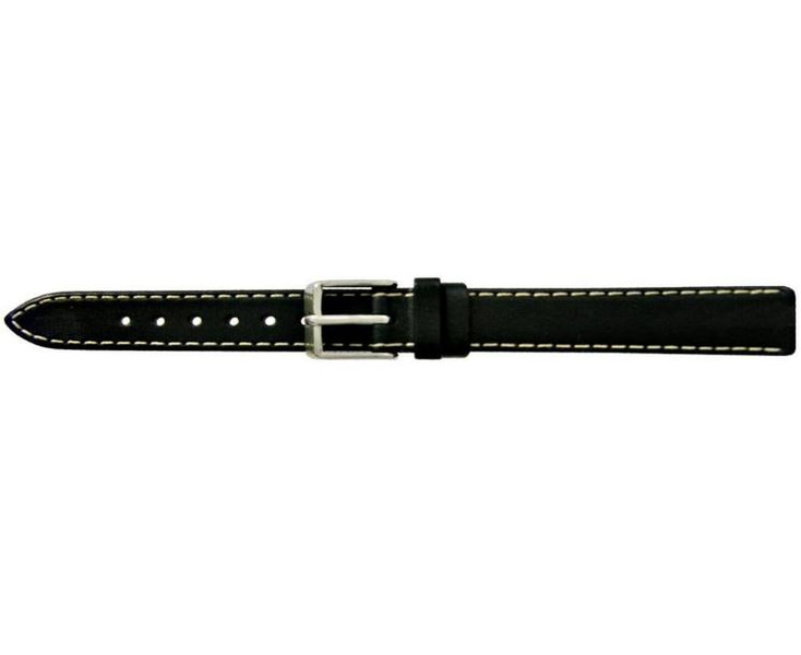 Apollo 11.180 Watch strap Leather Black
