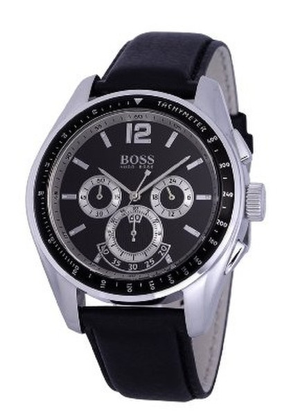Hugo Boss 1512406 Armband Männlich Quarz Schwarz, Silber Uhr
