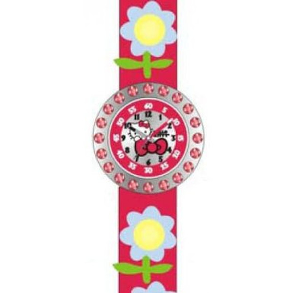 Hello Kitty 4402001 Наручные часы Девочка Кварц Светлый металлик, Красный наручные часы