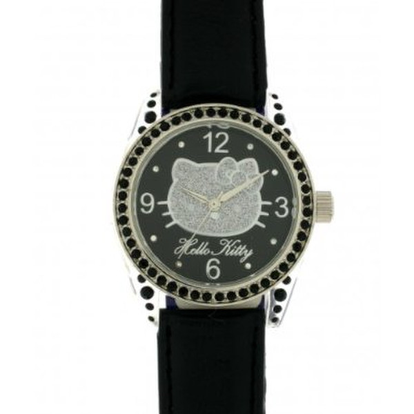Hello Kitty 4404401 Wristwatch Female Quartz Black,Metallic watch