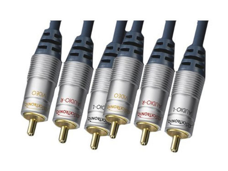 ClickTronic 3x RCA/3x RCA, 1.5m