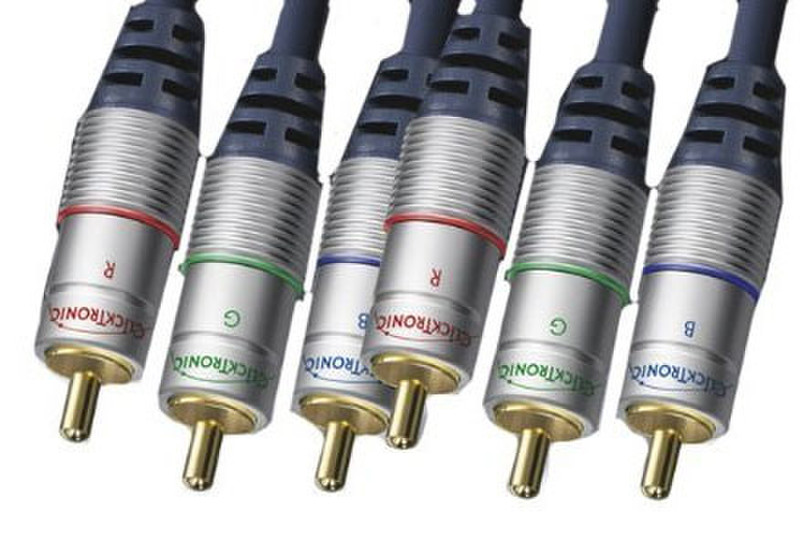 ClickTronic 3x RCA/3x RCA, 1m