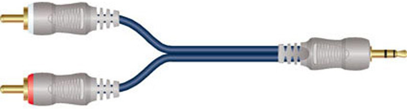 Techlink 5m RCA 5m 2 x RCA 3.5mm Blau