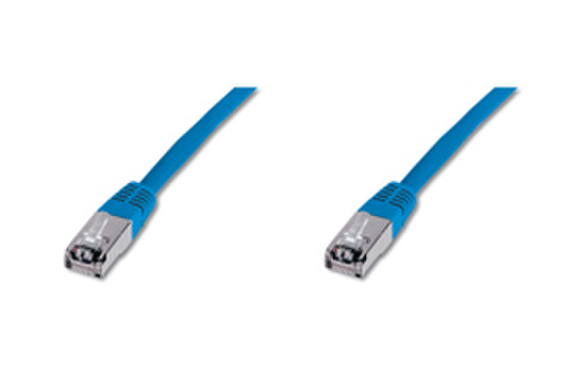 Digitus Patch Cable, FTP, CAT5E 5.0m 5m Blau Netzwerkkabel