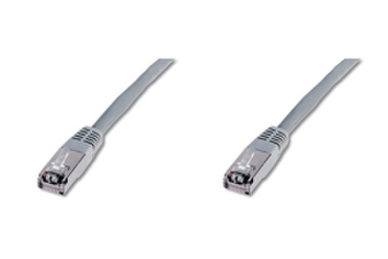 Digitus Patch Cable, FTP, CAT5E 3.0m 3м Серый сетевой кабель
